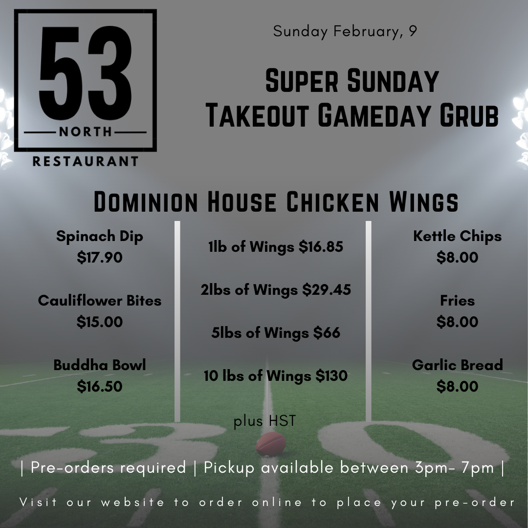 Super Sunday Takeout Ordering 